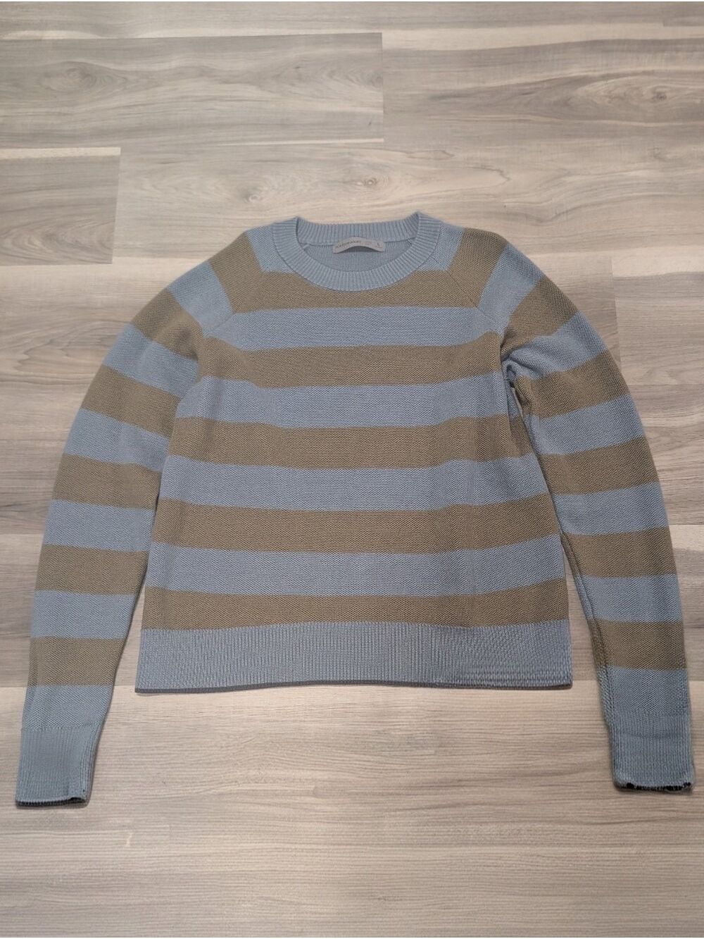 Icebreaker | Waypoint Merino Wool Striped Knit Sweater In Blue & Olive